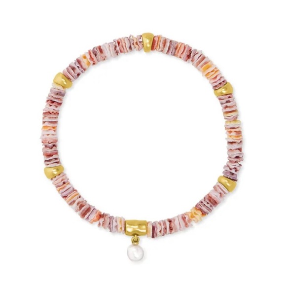 Kendra Scott Jewelry - Kendra Scott Lila vintage gold bracelet in pastel shells